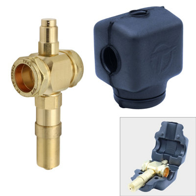 Tesla UK Tesla Heat Pump Premium Anti-Freeze Valve 28mm X 28mm Compression Afv28 With Afv28Shell Insulation Shell from B&Q