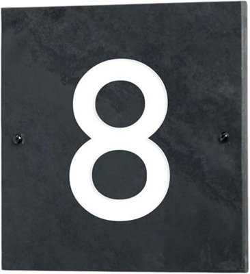 Personalised Engraved Slate House Sign 15Cm X 15Cm from B&Q
