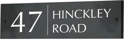 Personalised Engraved Slate House Sign 30Cm X 10Cm from B&Q