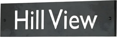 Personalised Engraved Slate House Sign 30Cm X 10Cm from B&Q