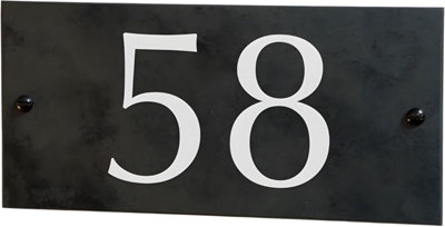 Personalised Engraved Slate House Sign 20Cm X 10Cm from B&Q