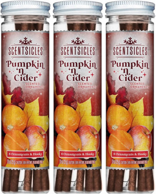 Scentsicles Spiced Pumpkin N Cider Scented Christmas Tree Ornaments3 Bottles from B&Q