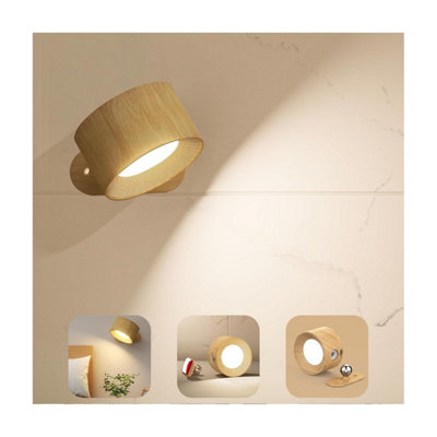  - Feallive Wall Light Led Lamp With Rechargeable Battery OperatedTouch Control 3 Brightness Levels 3 Color Modes Sconces