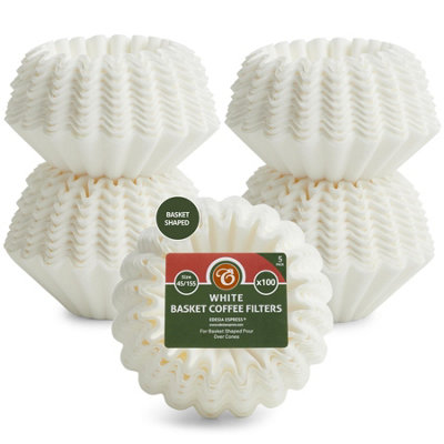 Edesia Espress 500 Size 45/155 White Basket Coffee Filters from B&Q