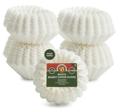 Edesia Espress 1000 Size 45/155 White Basket Coffee Filters from B&Q
