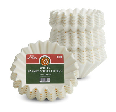 Edesia Espress 400 Size 45/185 White Basket Coffee Filters from B&Q