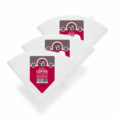 Edesia Espress 300 Size V01 White Coffee Filter Paper ConesV ShapedCompatible With Hario Size 01