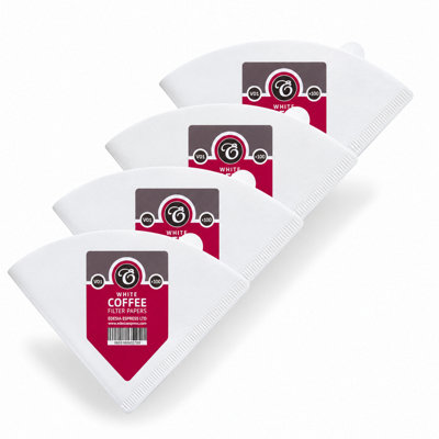 Edesia Espress 400 Size V01 White Coffee Filter Paper ConesV ShapedCompatible With Hario Size 01