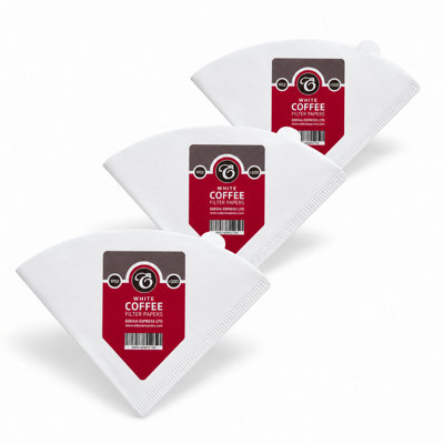 Edesia Espress 300 Size V02 White Coffee Filter Paper ConesV ShapedCompatible With Hario