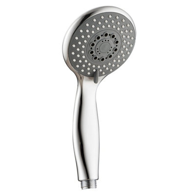 Menai Chrome Modern Round Hand Shower from B&Q
