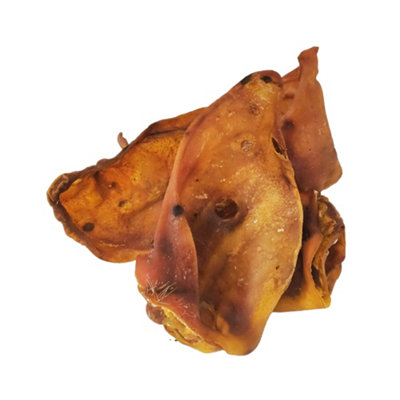 Pet Treats Wholesale Grade A Pigs Ears (5Pcs) 100% Natural Hypoallergenic Dog Chew Treats from B&Q