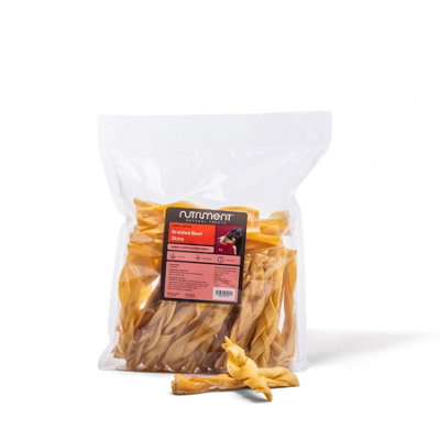 Pet Treats Wholesale Braided Beef Skin For Dogs (1Kg) High Protein Long Lasting Chewtreats from B&Q