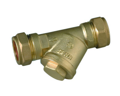 Manco Yc 22mm Line StrainerLins400002 Water Heater Valve from B&Q