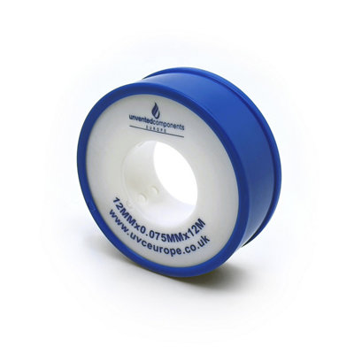 Ptfe Tape 12M X 12mm Wras Approved from B&Q