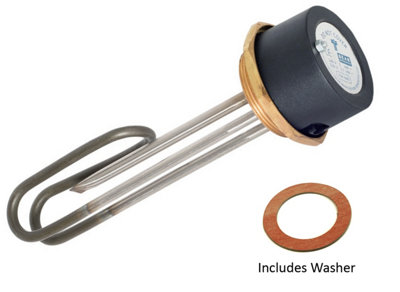 Tesla 11" Incoloy Immersion Heater With 2.1/4" Boss Tih640 from B&Q