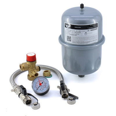 Varem 2 Litre Potable Expansion Vessel Alternative + Sealed System Kit from B&Q