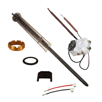 Heatrae Sadia Megaflo Direct Incoloy Immersion Heater Upper With Thermostat 95606986 Pack from B&Q