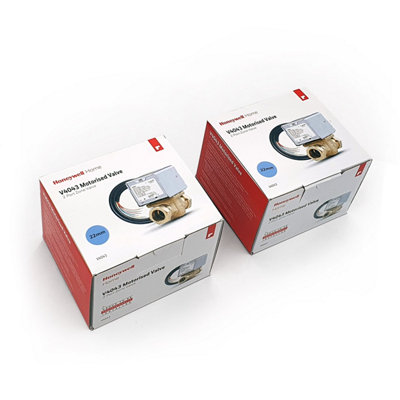 2 X Honeywell V4043H 1056/u2 Port Motorised Zone Valve 22mm V4043H1056/u In Original Branded Box (Twin Pack) from B&Q