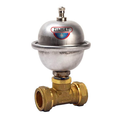 Zilmet 0.16Ltr Potable Expansion Vessel Shock Arrestor & 22mm Tee from B&Q