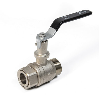  - Inta 1" Female Swivel X 1" Male Heat Pump Extended Lever Ball ValveHpbv11