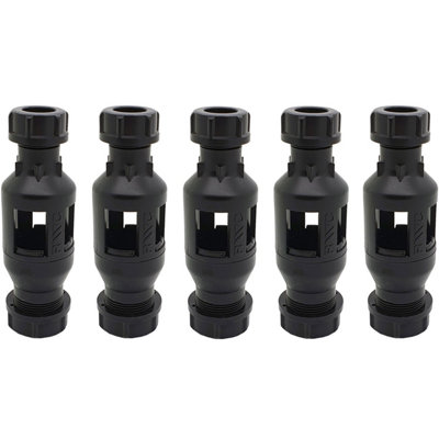  - 5 X Reliance Rwc 15X22mm Straight Plastic Tundish Tund219005 (Trade Pack)