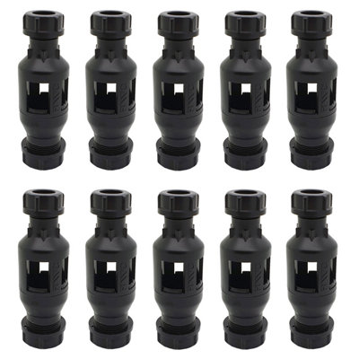  - 10 X Reliance Rwc 15X22mm Straight Plastic Tundish Tund219005 (Trade Pack)