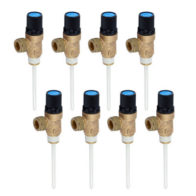  - 8 X Reliance10 Bar Tpr15 Pressure And Temperature Relief Valve 90-95 Degreec (Eight Pack)