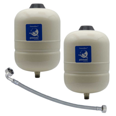 OSO Hotwater Oso Super S Expansion Vessel 6L Bundle (2 X Vessels + 1 X Hose) from B&Q