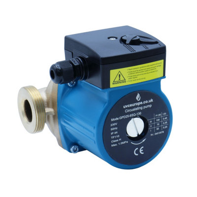 Bronze Circulation Pump Gpd25-6Sq-13025-60 130Bs6M Head from B&Q