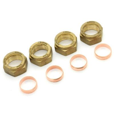 Baxi 95607838 Nut & Olive Kit 4 Pack from B&Q