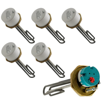 5 X Immersion Heater 11" Incoloy For Unvented Cylinder (Five Pack) from B&Q