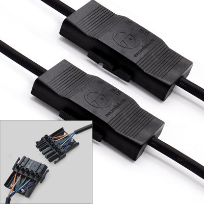 2 X Tesla Ea5Yplug 3 Or 5-Way Wiring Connector With Strain ReliefE5Plug (Twin Pack) from B&Q
