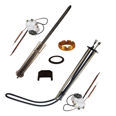 Heatrae Sadia Megaflo Direct Incoloy Upper & Lower Immersion Heaters With Combined Thermostat & Cut-Outs from B&Q