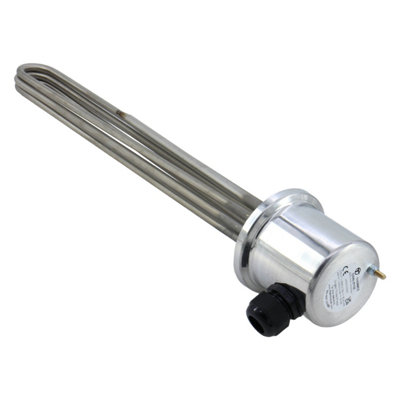 Thermco Incoloy 2-1/4" 9 Kw 3 Phase 400mm Industrial Immersion Heater With Aluminium Cover Tsdr (33040-Ztysc) from B&Q