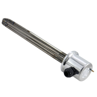 Heatrod Hr1224A Alternative 2-1/4" 12 Kw 3 Phase 400mm Industrial Immersion Heater With Aluminium Cover And Twin Stats from B&Q