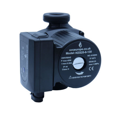 A-Rated 15-60 130 High Energy Efficient Circulation Pump Kes25-6-130 from B&Q