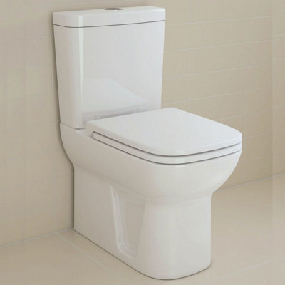 Vitra S20 Fully Back To Wall Close Coupled Pan Cistern And Soft Close Seat from B&Q