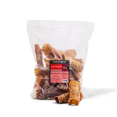 Pet Treats Wholesale Cut Beef Trachea "gullet" (1Kg) Natural Hypoallergenic Long Lasting Dog Treat from B&Q