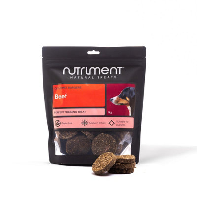 Pet Treats Wholesale Natural Gourmet Burgers Beef (1Kg) British Made & Grain Free Dog's Treat from B&Q