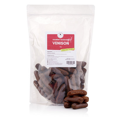 Pet Treats Wholesale Gourmet Sausages Venison (1Kg) Natural Training Treats For Dogs from B&Q