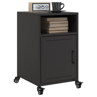 Berkfield Bedside Cabinets 2 Pcs Black 36X39X59 Cm Steel from B&Q