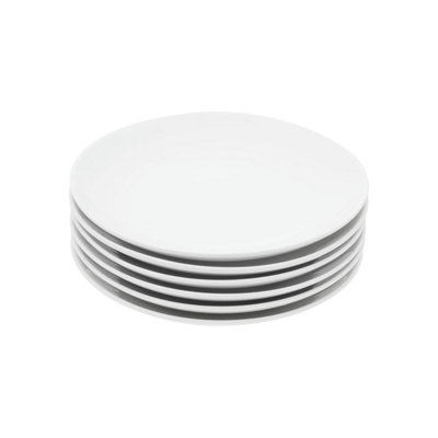  - Miicol Ceramic Appetizer Plates Set Of 6White Dessert 8 Inch / 20 CmSide Porcelain Tea Stackable Microwave Dishwasher Safe