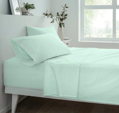 Smart Living Super Soft Easy Care Polycotton Bed Linen Luxury Bedding 25Cm Deep Bedsheet Non Iron Fitted Sheet Or Pillowcase Pair from B&Q