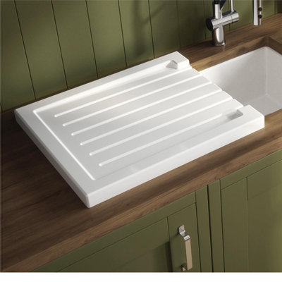 Reginox Ceramic Reversible Drainer Ii In White For Belfast Butler Kitchen Sink from B&Q