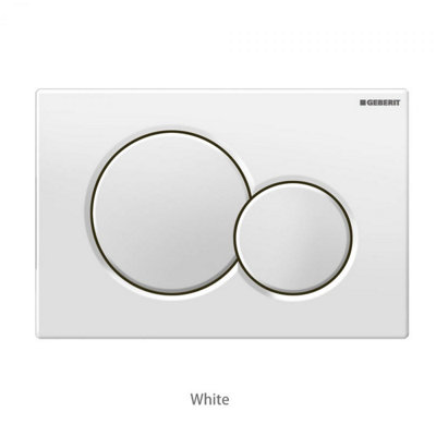 Geberit Sigma01 Dual Flush Plate White from B&Q