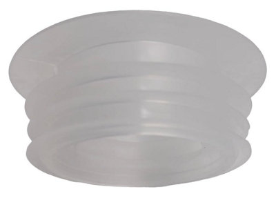 PlumbEZ Universal Clear Flush Pipe Inlet Pan ConnectorFlush ConeFlush Pipe Connector SealToilet Cone Washer For Secure Installation from B&Q
