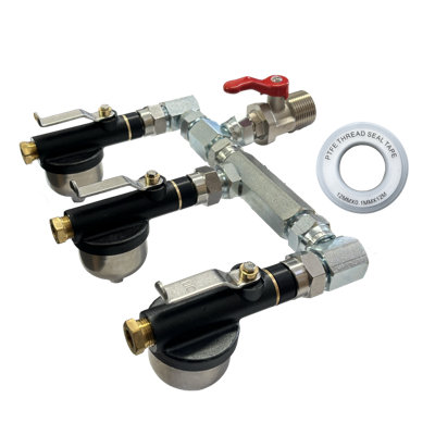 Ultra Compact Triple Oil Tank Isolation Valve With Filter3 Line Ofv Kit from B&Q
