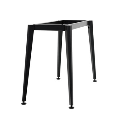 Garden Sanctuary Anti Slip Black Iron Table Frame Desk Frame With Adjustable Plastic Foot Protectors H 71Cm from B&Q