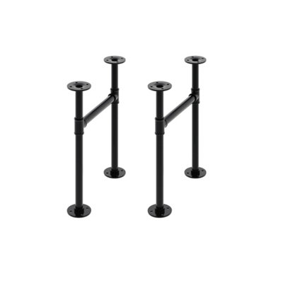 Garden Sanctuary 2Pcs Anti-Slip H-Shaped Iron Furniture Legs For Tables And Desks 30Cm W X 40Cm H from B&Q