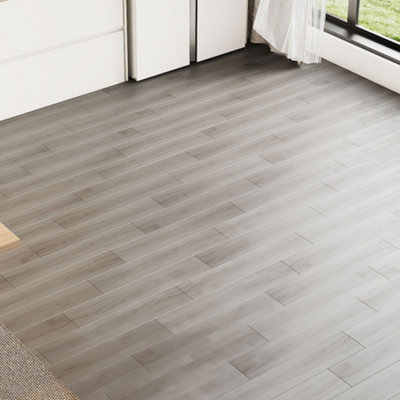 Garden Sanctuary 5M² Natural Wood Grain Peel And Stick Floor Tiles 91.5Cm X 15.2Cm 36Pcs from B&Q